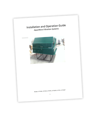 cover page of a water feature hydraulic pack owner's manual
