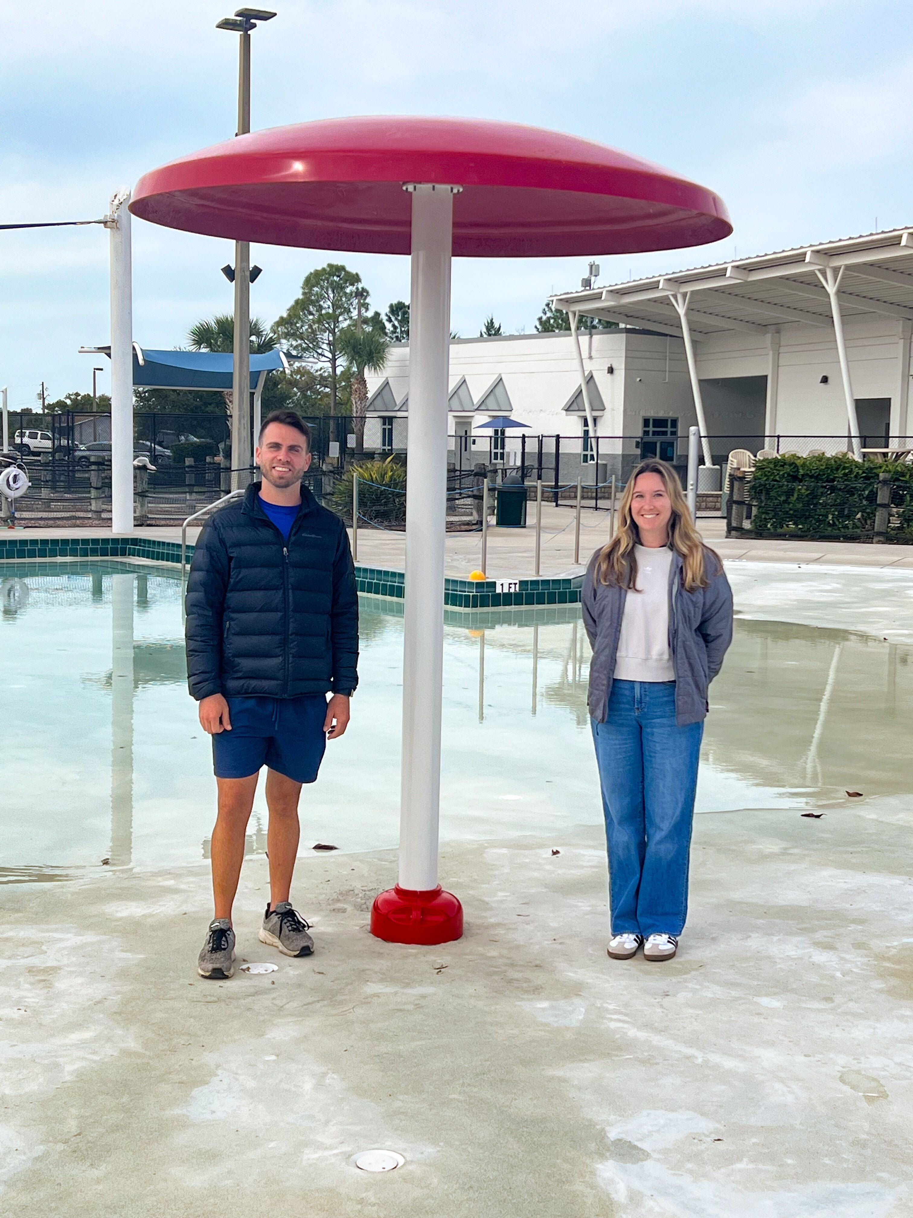 AquaWorx Donates Water Feature to Local Aquatics Center