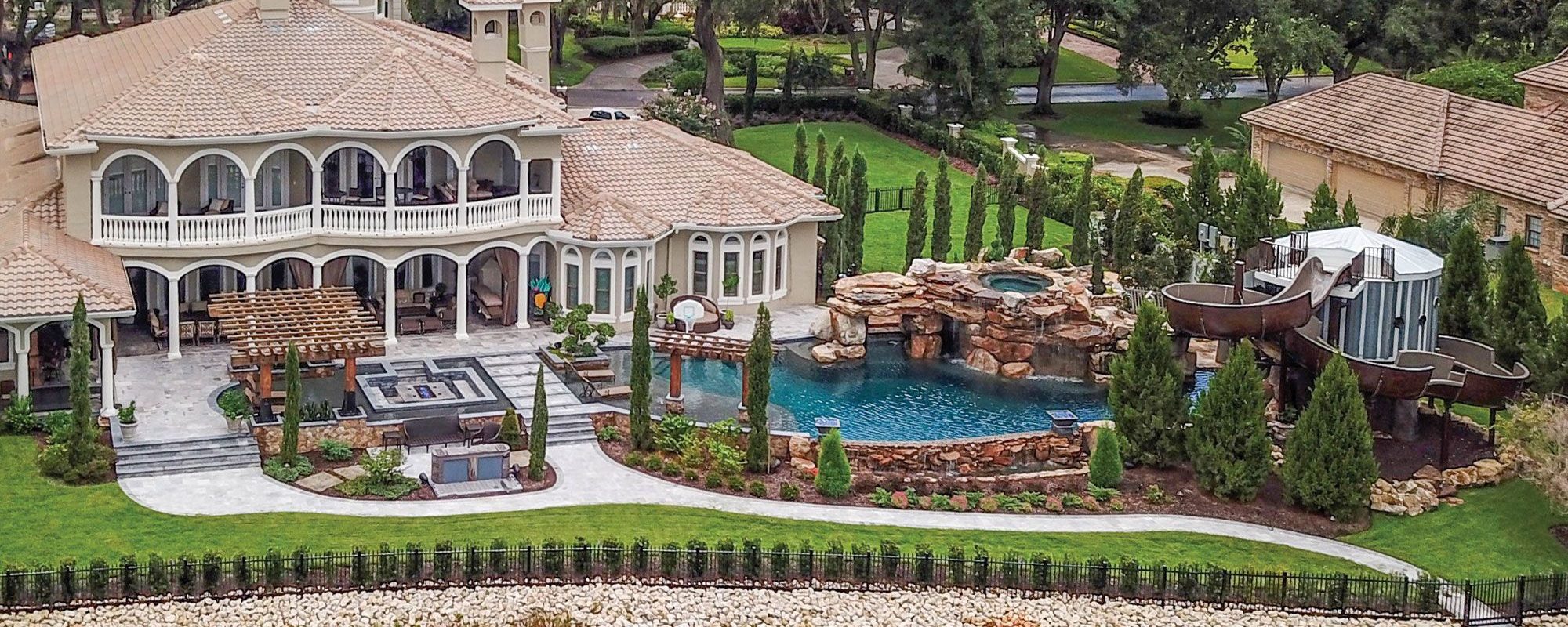 Custom Waterslide in Tampa Treehouse