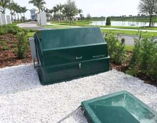 Entryway Fountain Equipment Cabinet