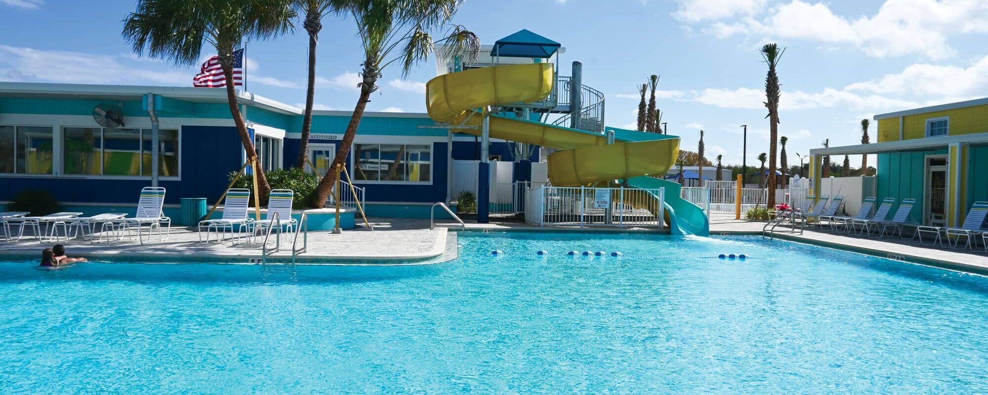 Cabana Club RV Resort Custom Waterslide