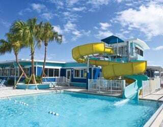 Cabana Club RV Resort Custom Waterslide