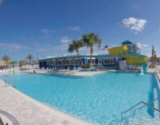 Cabana Club RV Resort Custom Waterslide