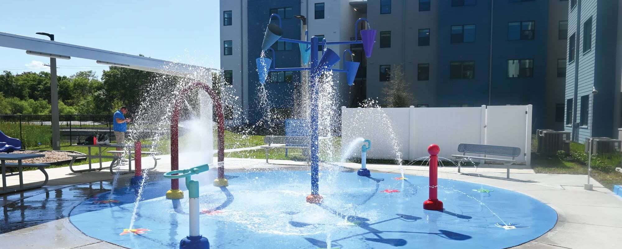 Sabal Place Water Play Area and Splash Pad Filtration Equipment 