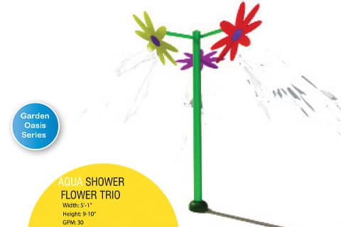 Aqua Shower Flower Trio