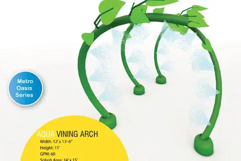 Aqua Vining Arch